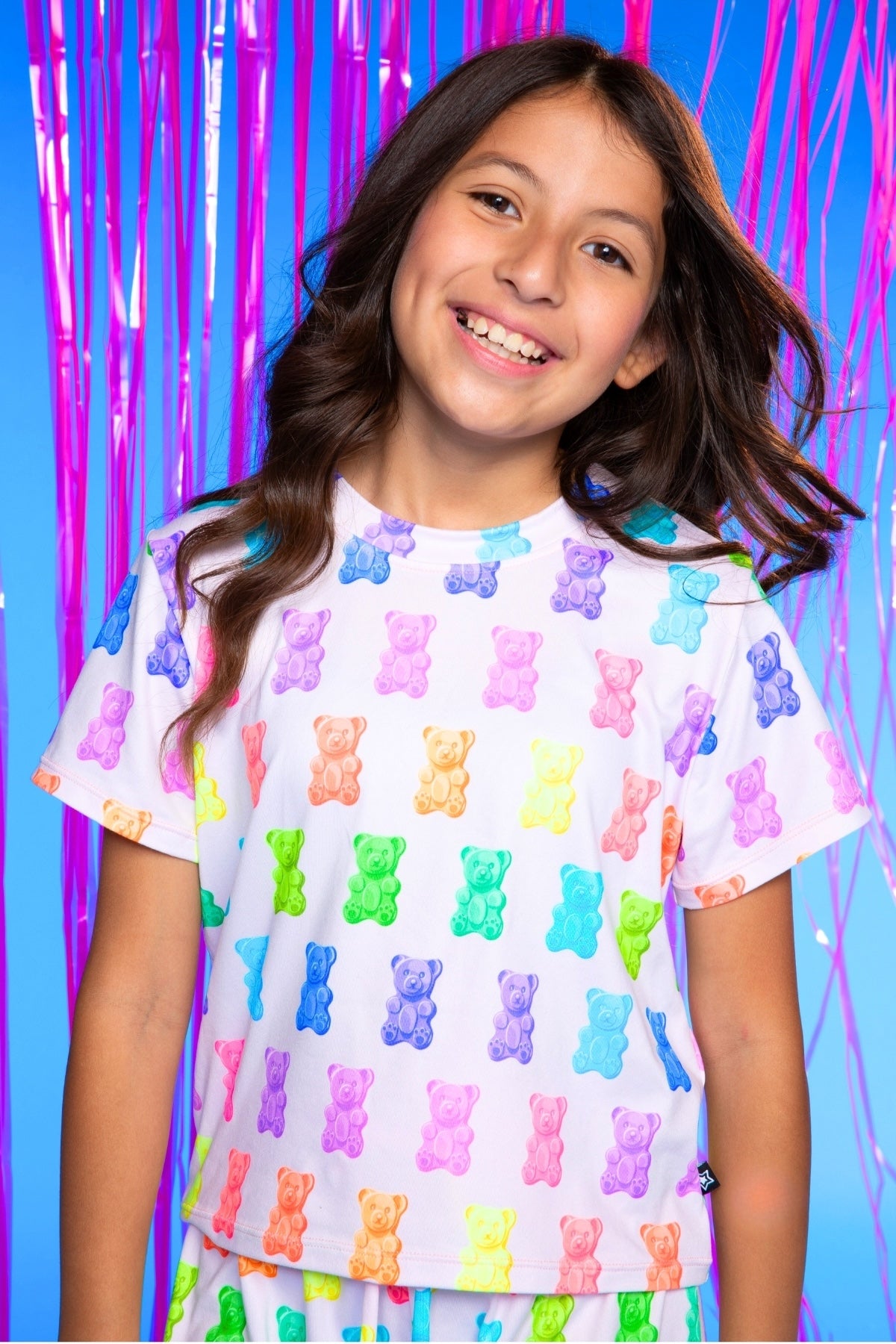 2-Pack Simply Soft Easy Tee & Karate Pant - Lilac Rainbow Gummy Bear | Pink Gingham Leopard