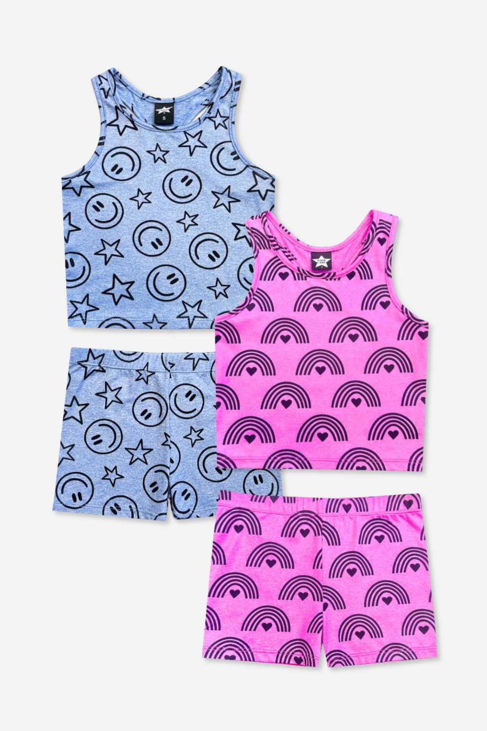 2-Pack Simply Soft Luxe Cropped Racerback Tank & Tumble Short