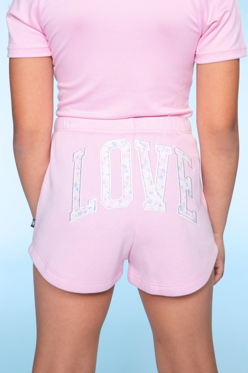 Cloud Soft French Terry Dolphin Short - Dusty Pink Floral Love - NEW!