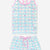 Lt Blue Plaid Floral