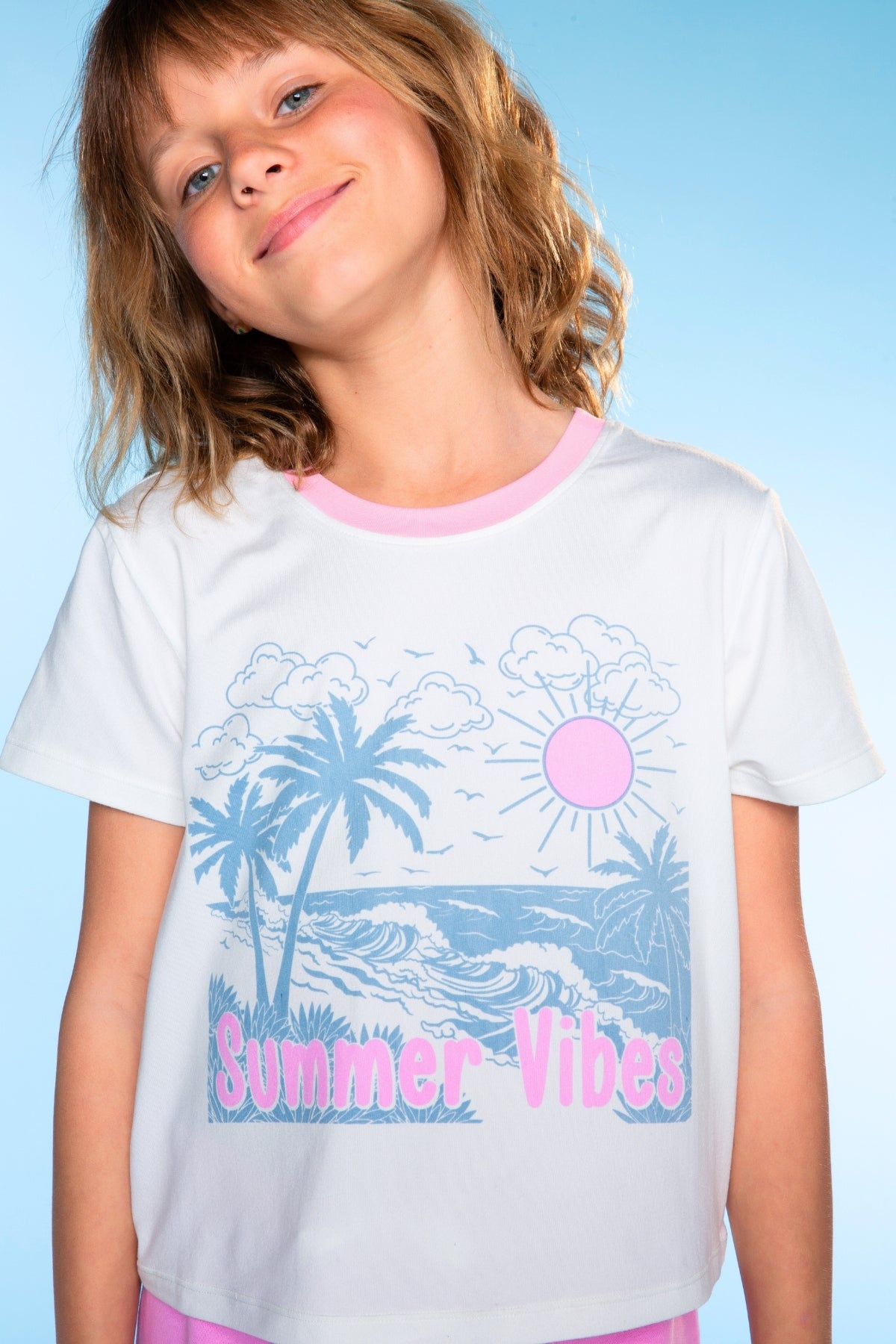 2 Pack Simply Soft Easy Tee - White Pink Beach | Ivory Gingham Daydream - NEW!