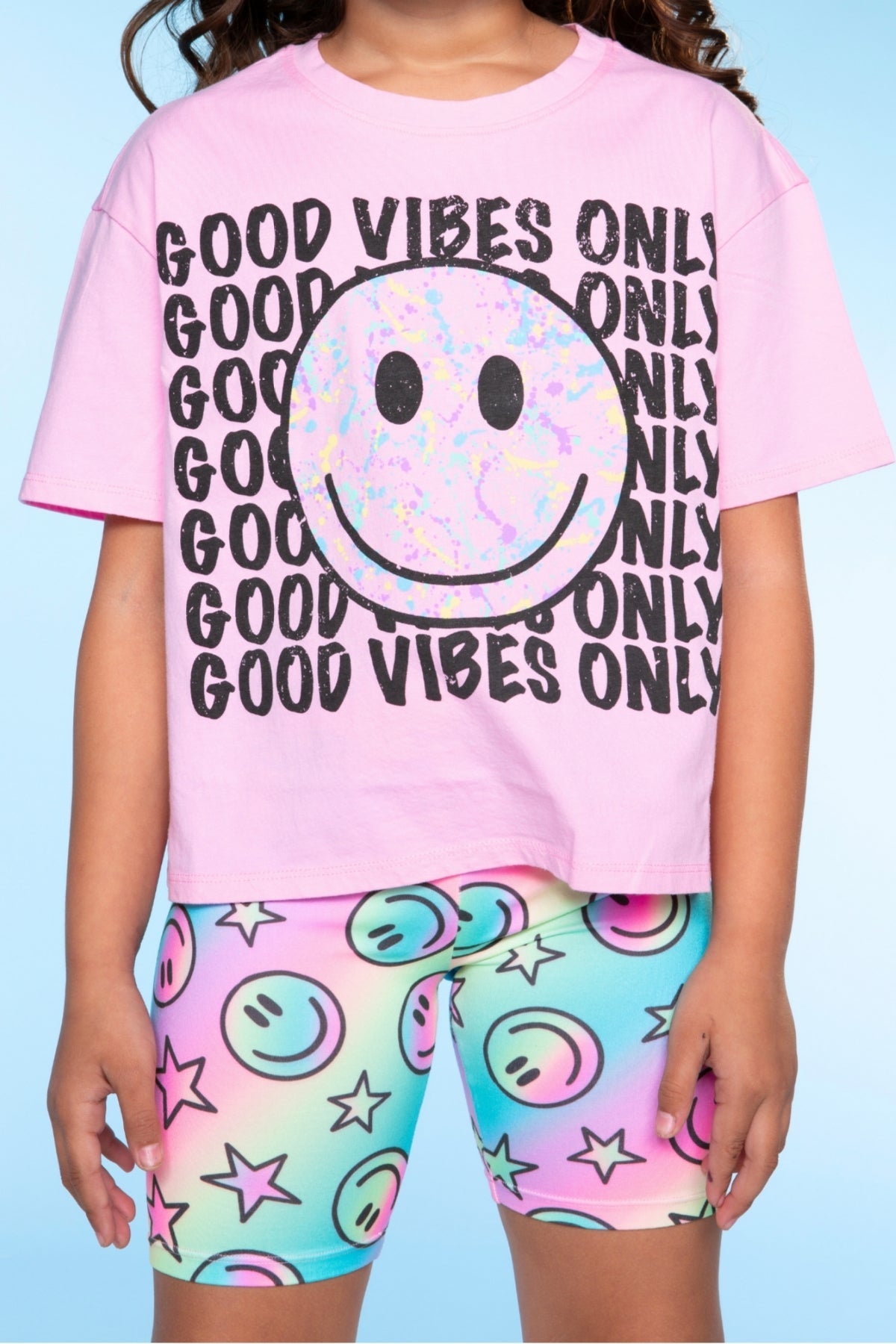 Washed Cotton Drop Shoulder Tee. - Pink Strawberry Vibes - NEW!