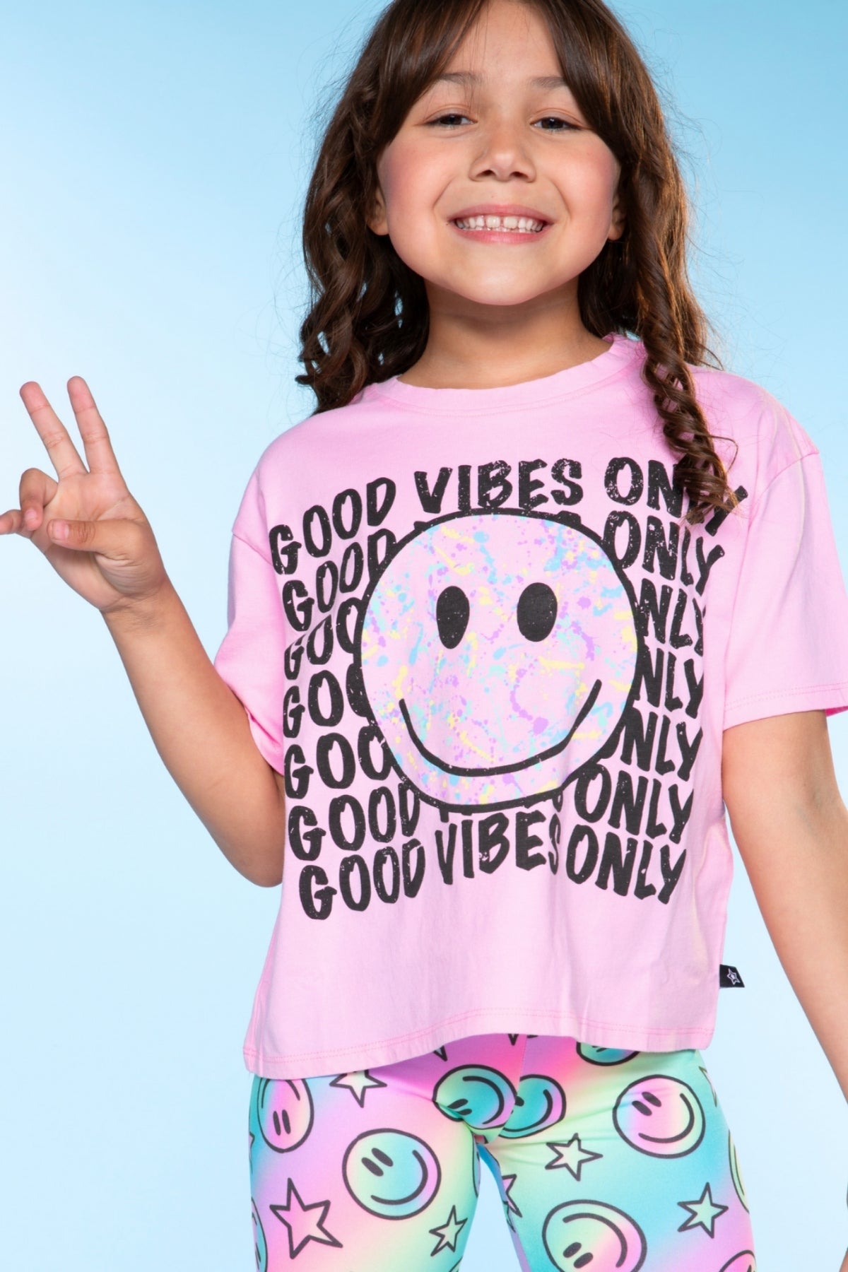 Washed Cotton Drop Shoulder Tee. - Pink Strawberry Vibes - NEW!