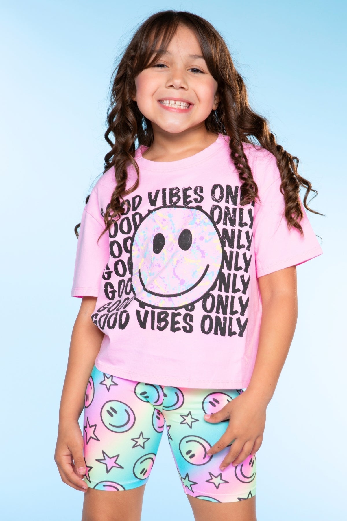 Washed Cotton Drop Shoulder Tee. - Pink Strawberry Vibes - NEW!