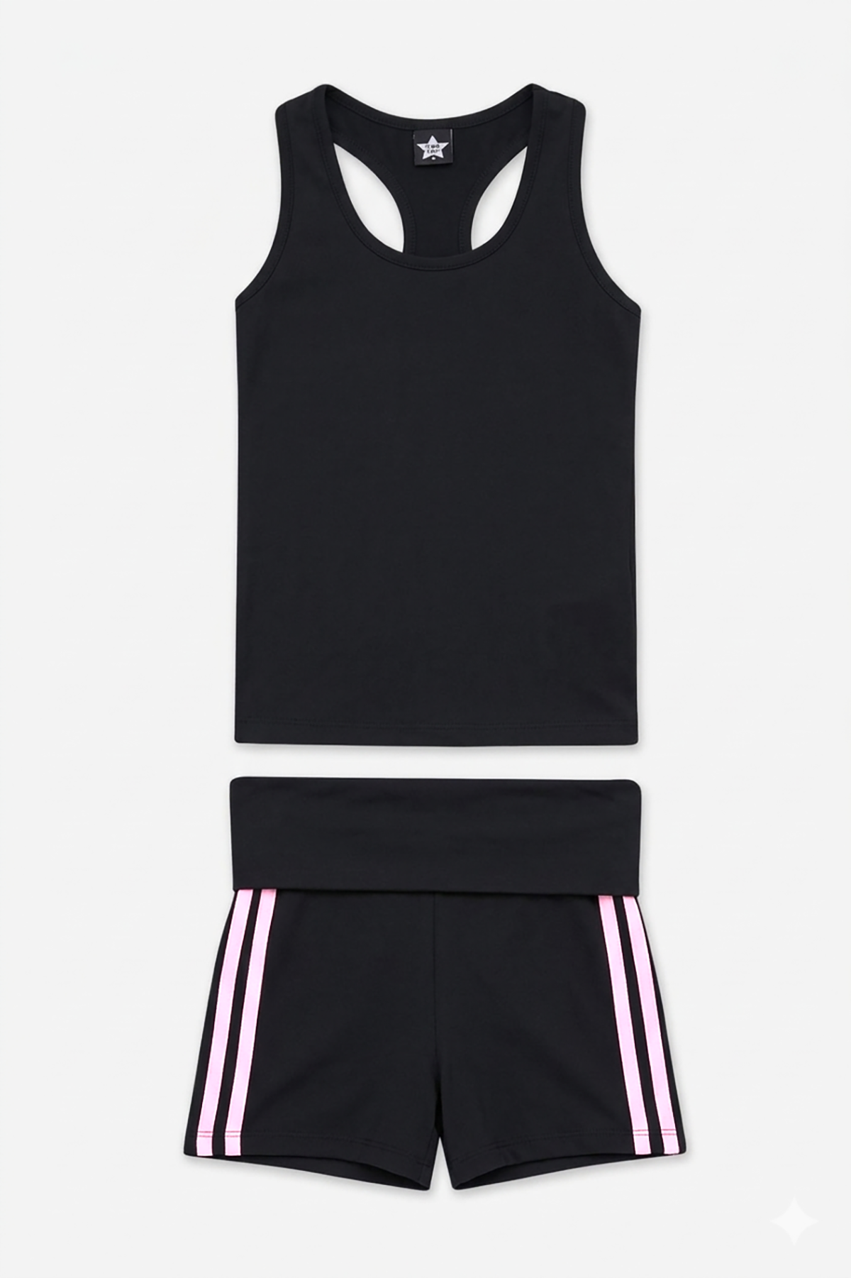 Simply Soft Luxe Cropped Racerback Tank & Foldover Short