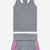 Steel Hot Pink Stripe
