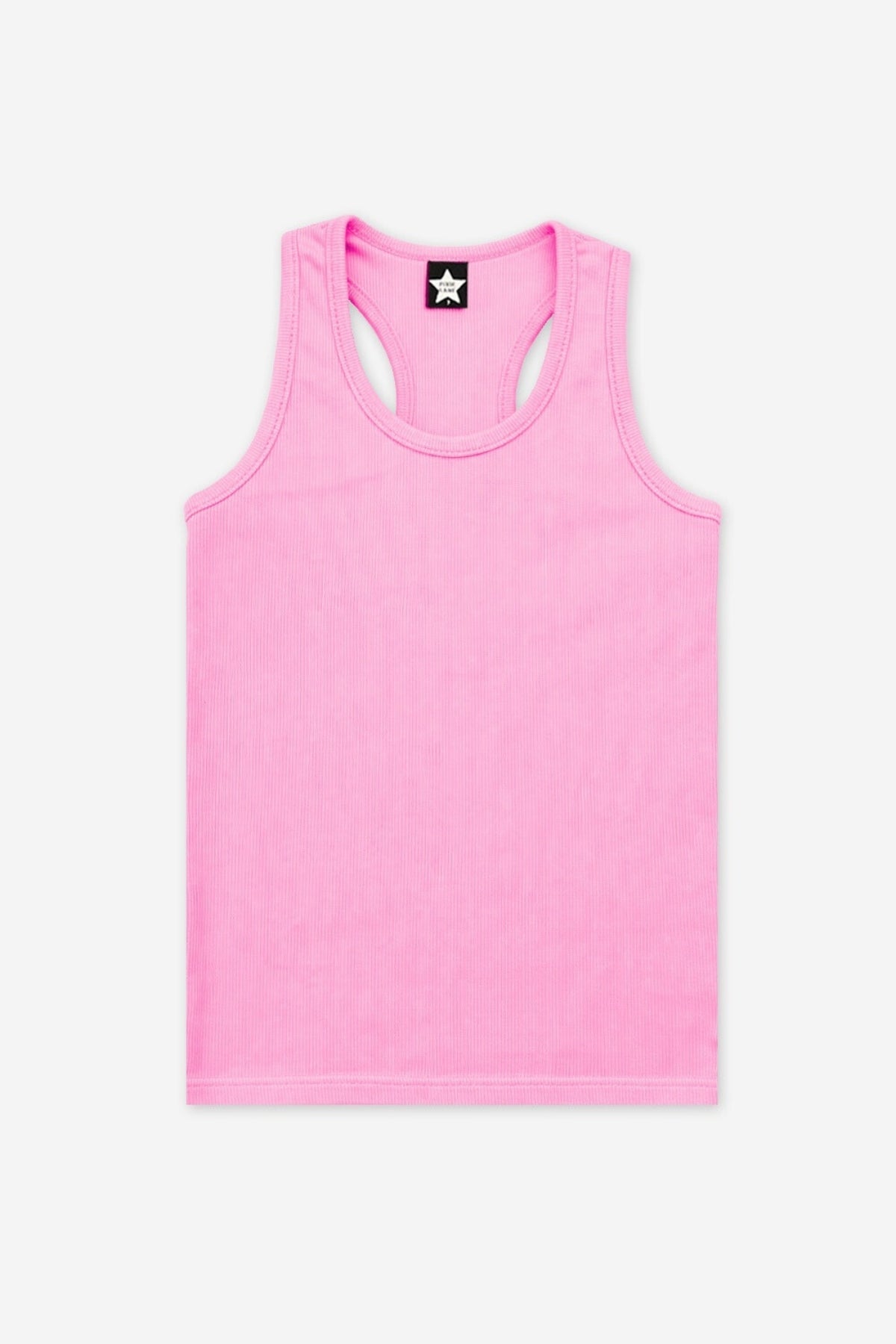 Ribbed Racerback Tank - Black