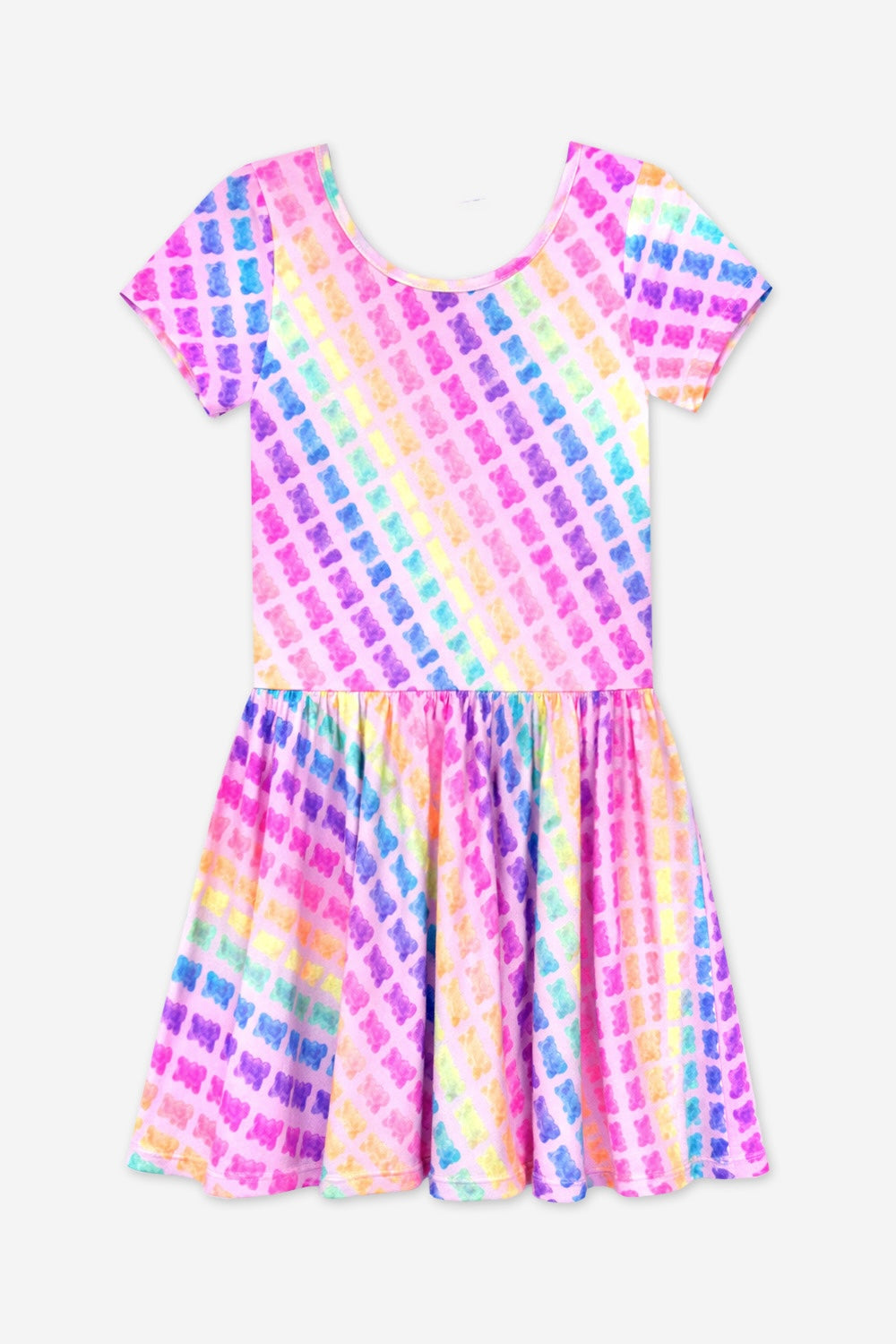 Simply Soft Short Sleeve Be Happy Dress - Red White & Blue Stripe & Stars - NEW!