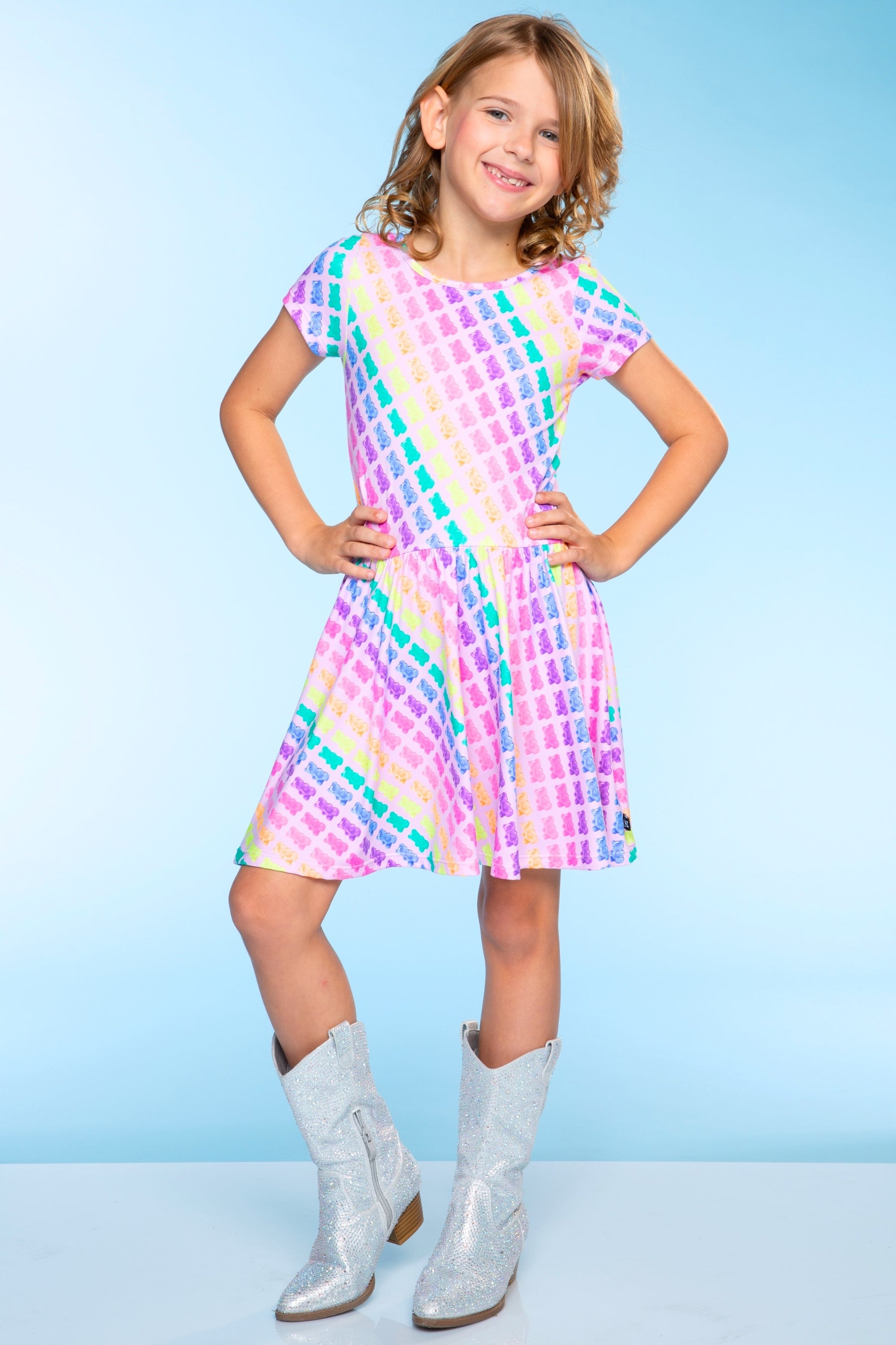 Simply Soft Short Sleeve Be Happy Dress
