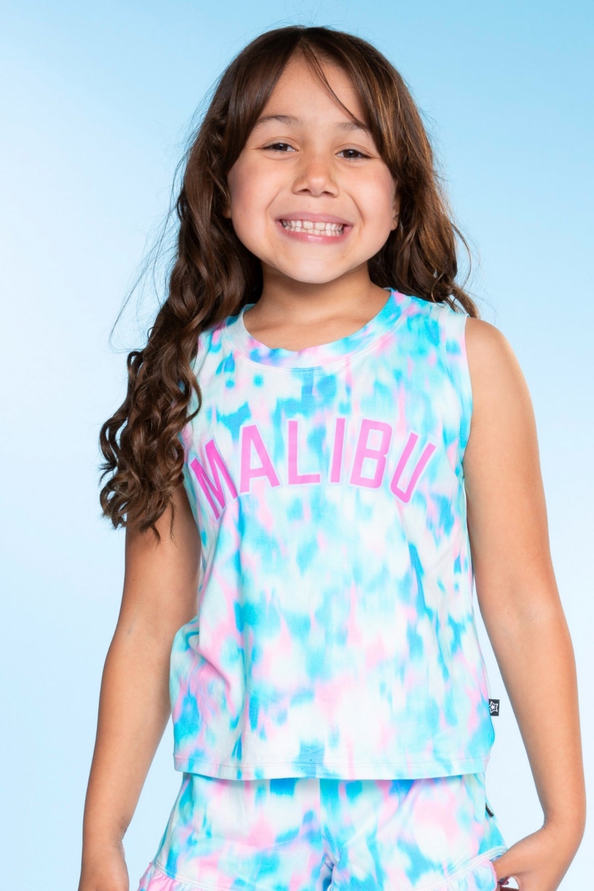 Simply Soft Easy Tank - Lt Pink Gummy Bear Rainbow