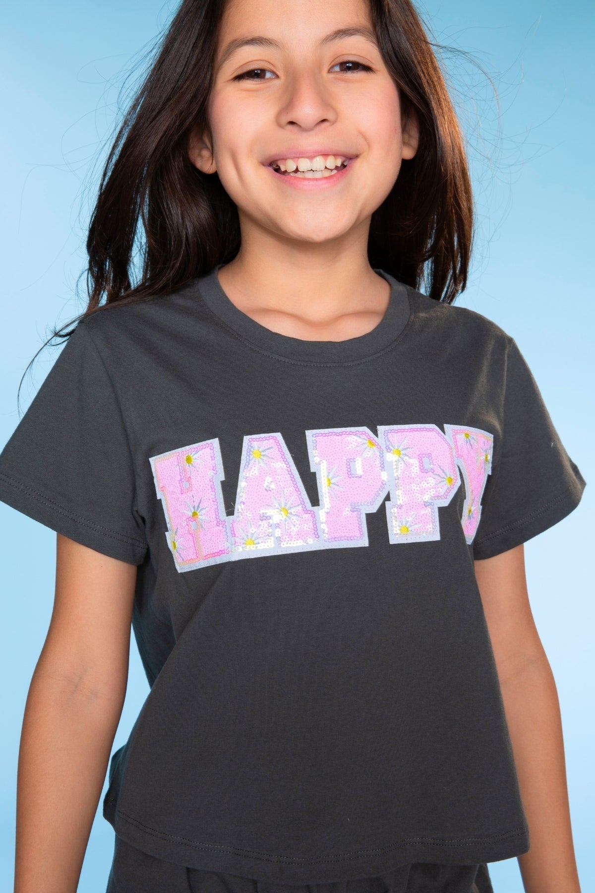 Washed Cotton Easy Tee & Dolphin Short Set - Lilac Hawaii - NEW!