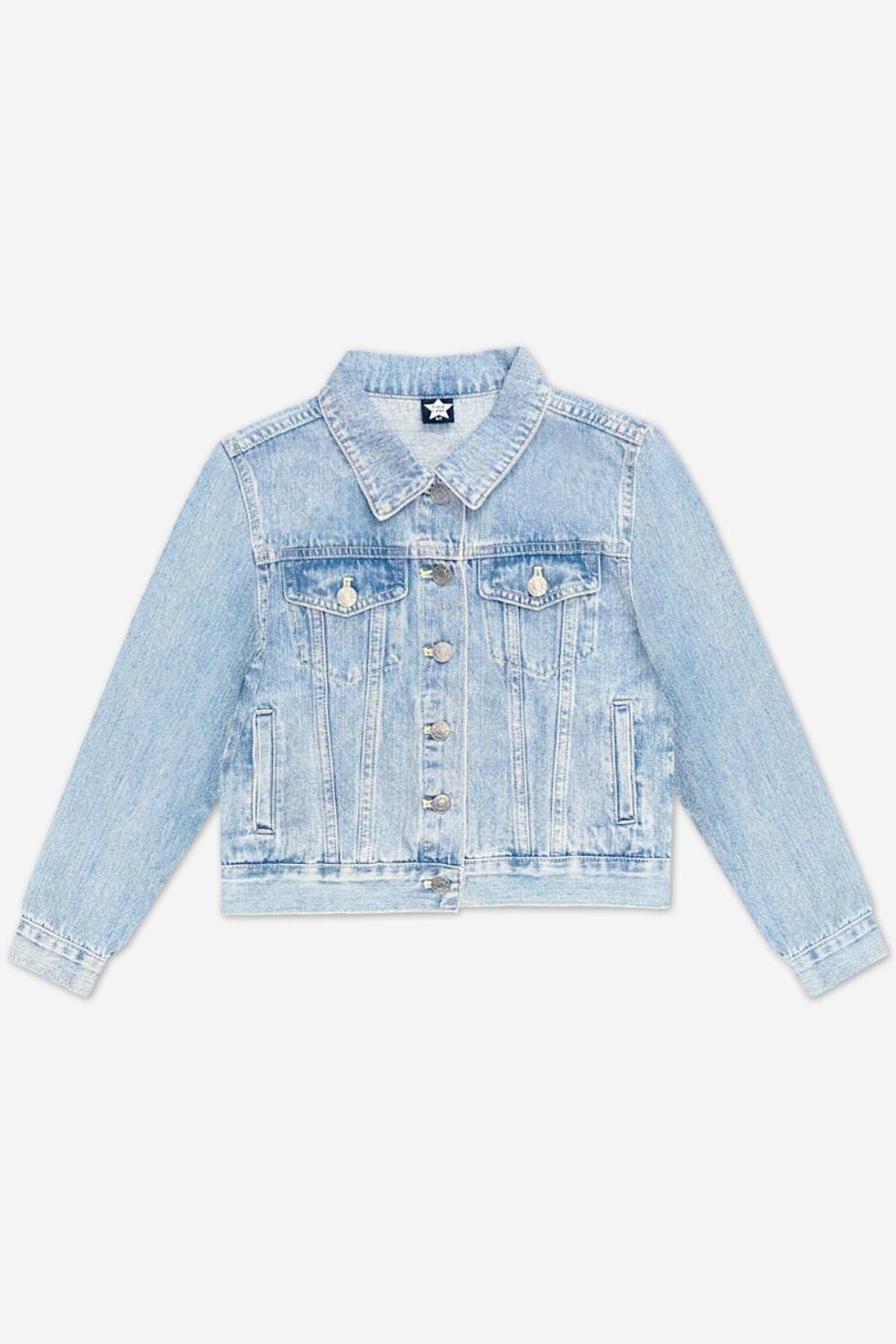 The Perfect Denim Jacket - Denim Sequin Leopard Heart