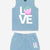 Denim Strawberry Love