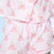 Ivory Pink Stripe Bear Bow