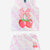 Pink Tie Dye Strawberry Bow