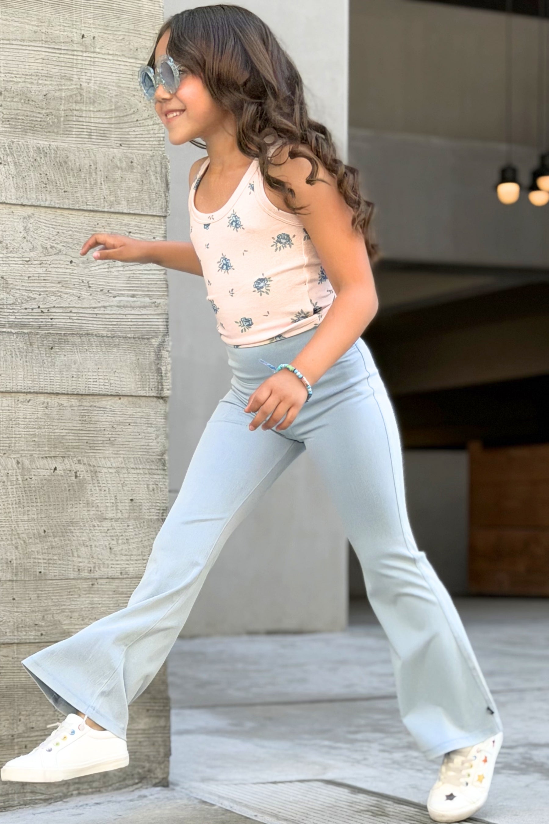 Super Stretch Soft Denim Flare Jegging - Light Blue Denim - NEW!