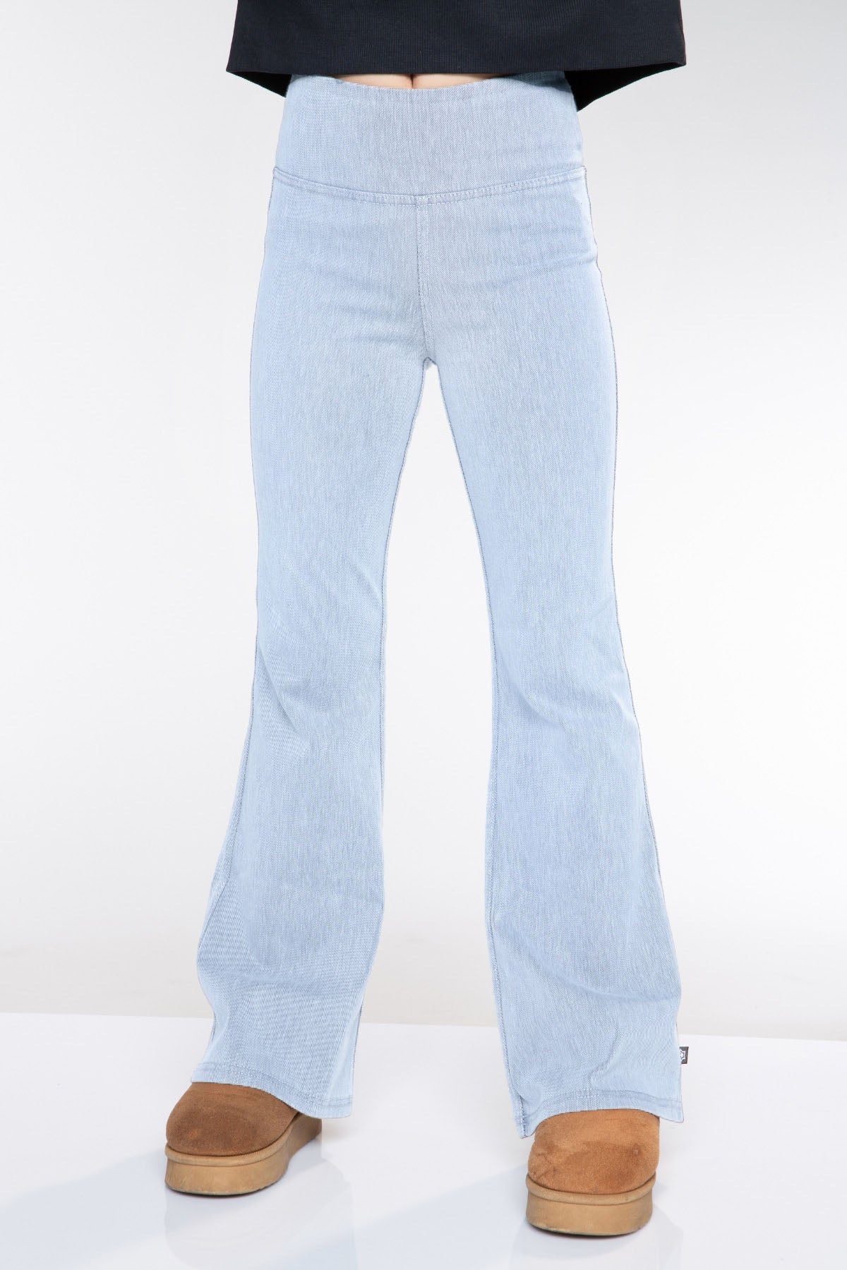 2-Pack Super Stretch Soft Denim Flare Jegging - Light Blue Denim - NEW!