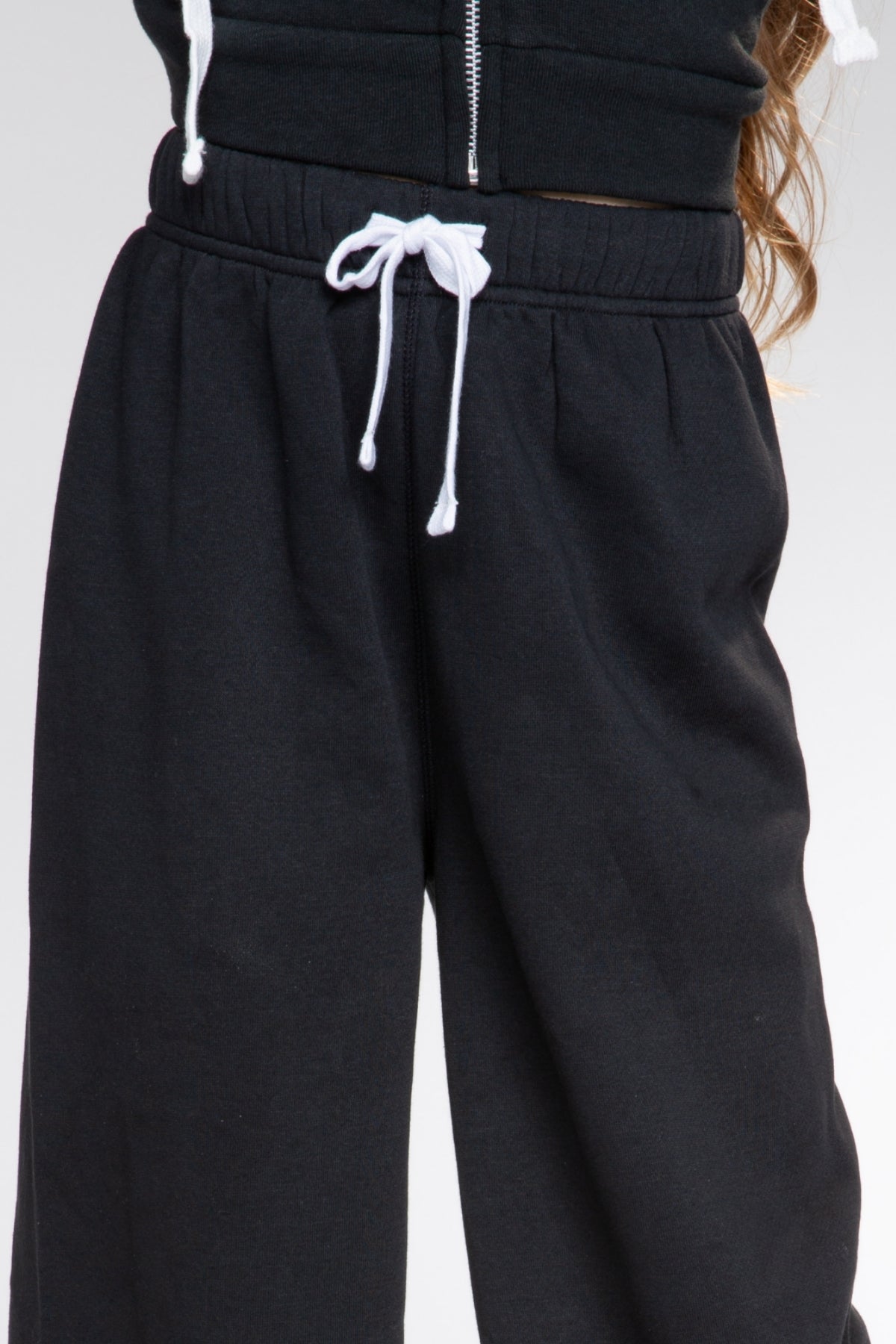 2 Pack Cloud Soft French Terry Wide Leg Sweatpant - Black  | Denim