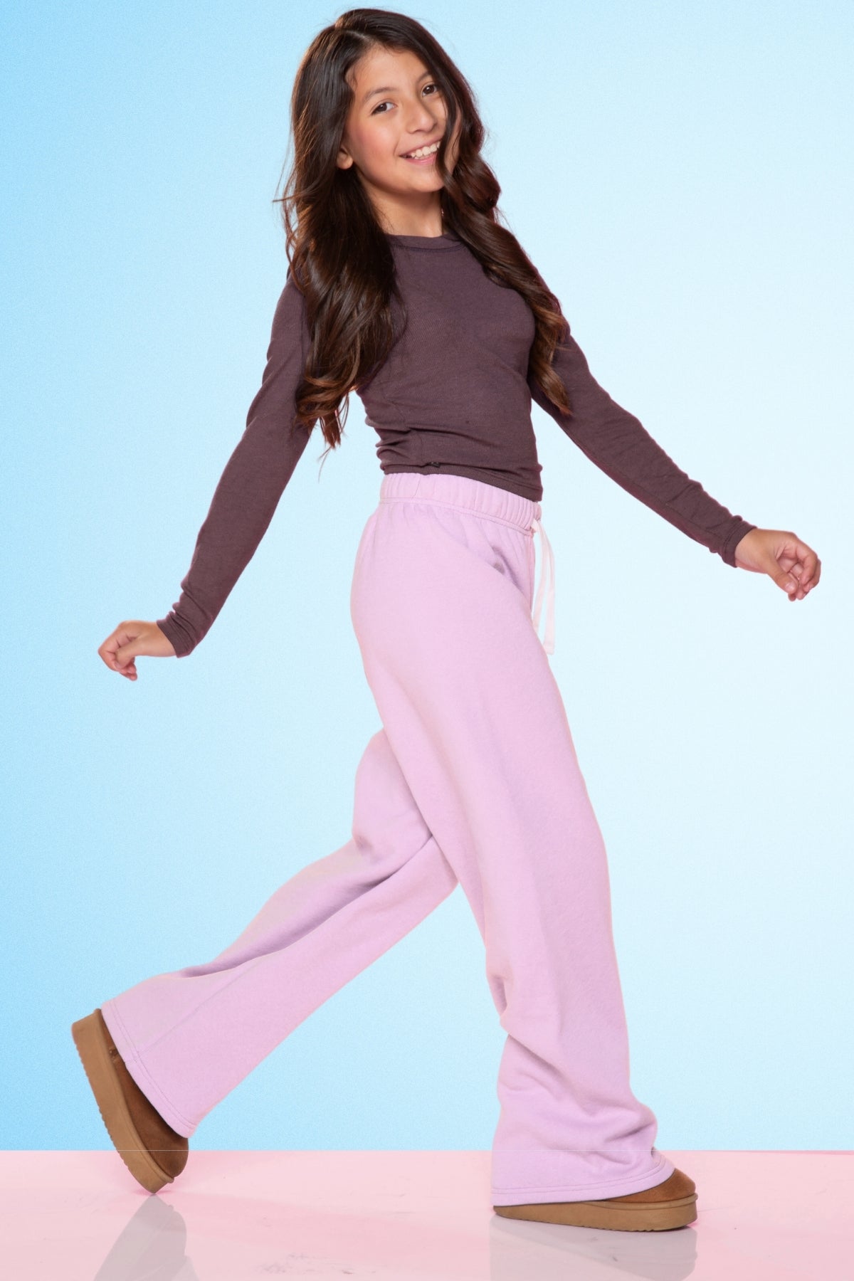 2 Pack Cloud Soft French Terry Wide Leg Sweatpant - Black  | Denim