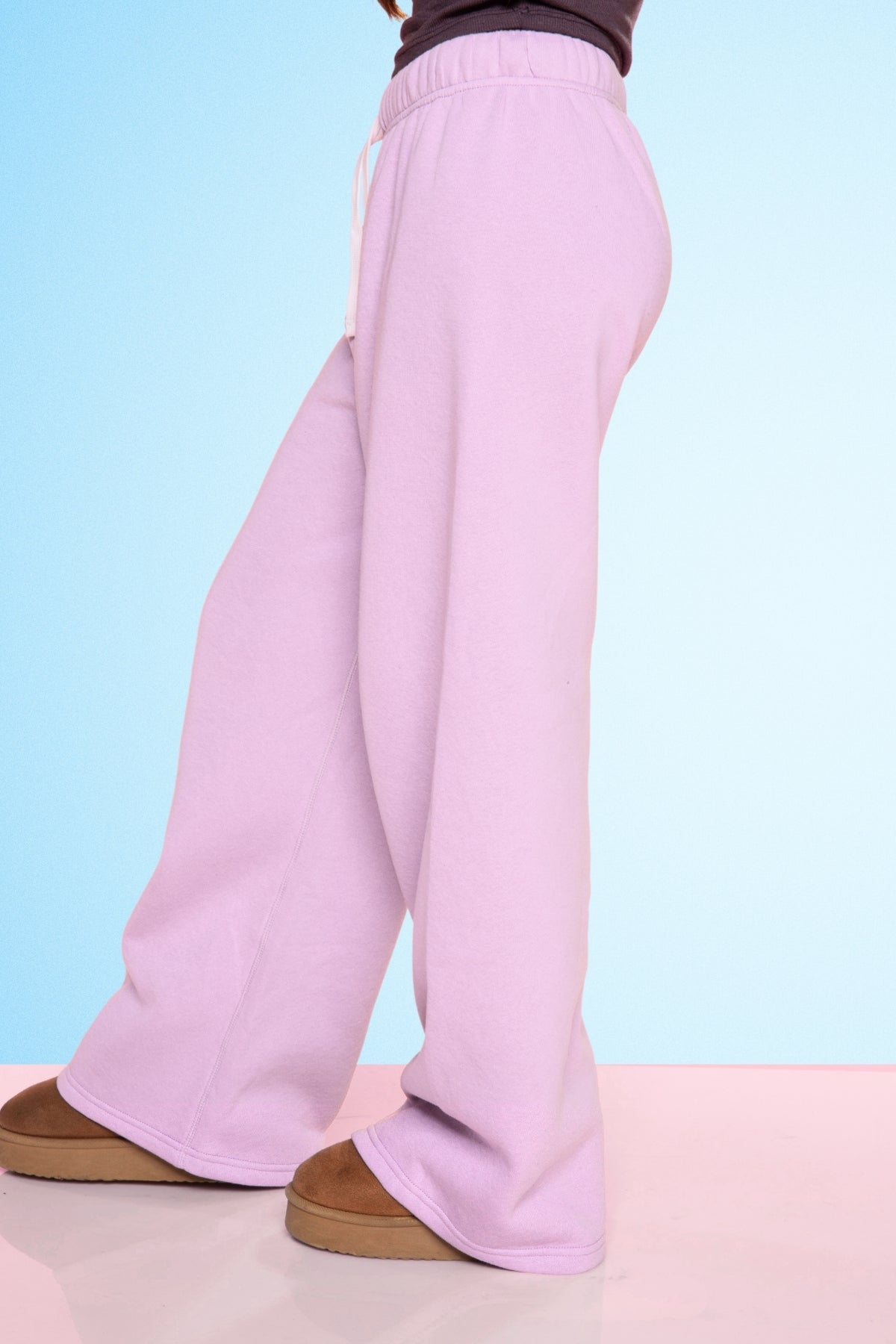 2 Pack Cloud Soft French Terry Wide Leg Sweatpant - Black  | Denim