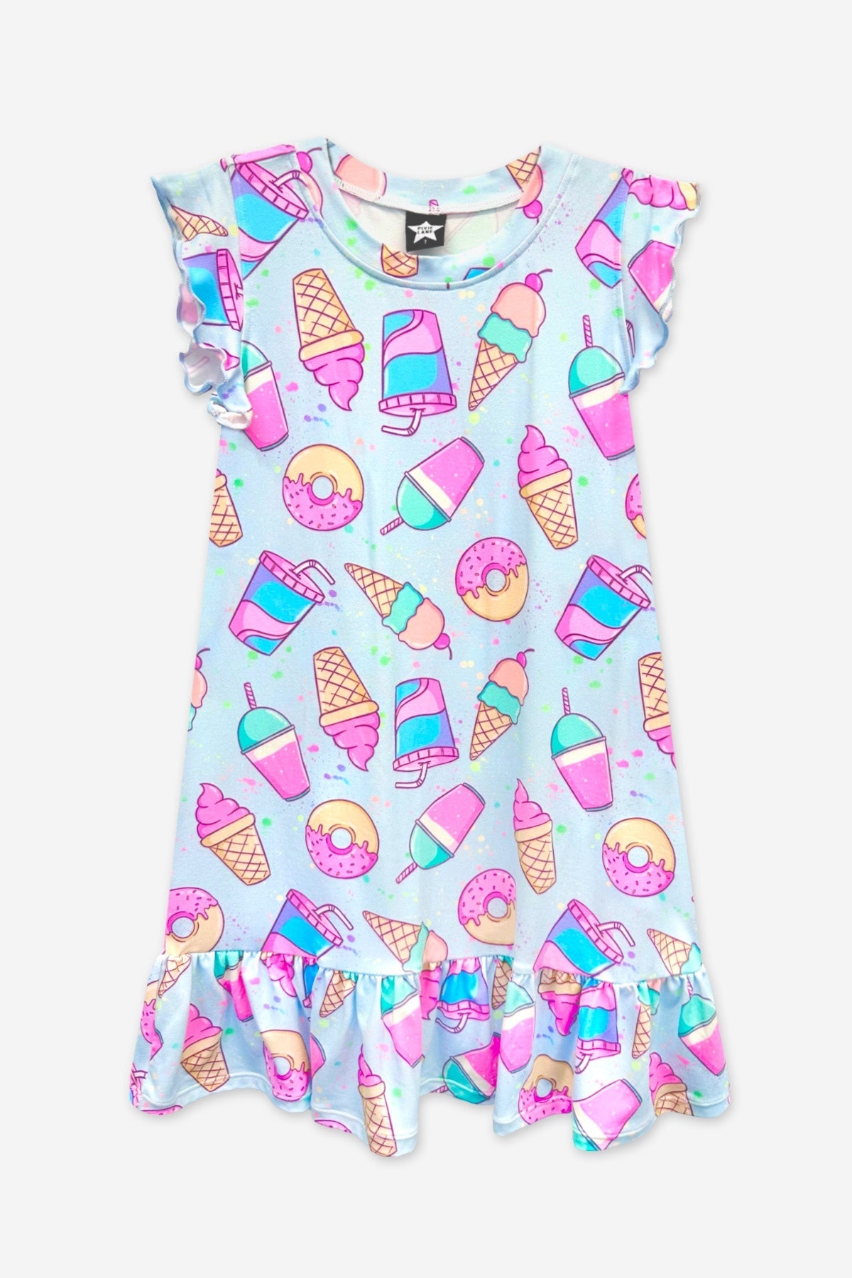 Simply Soft Flutter Sleeve Lounge Dress