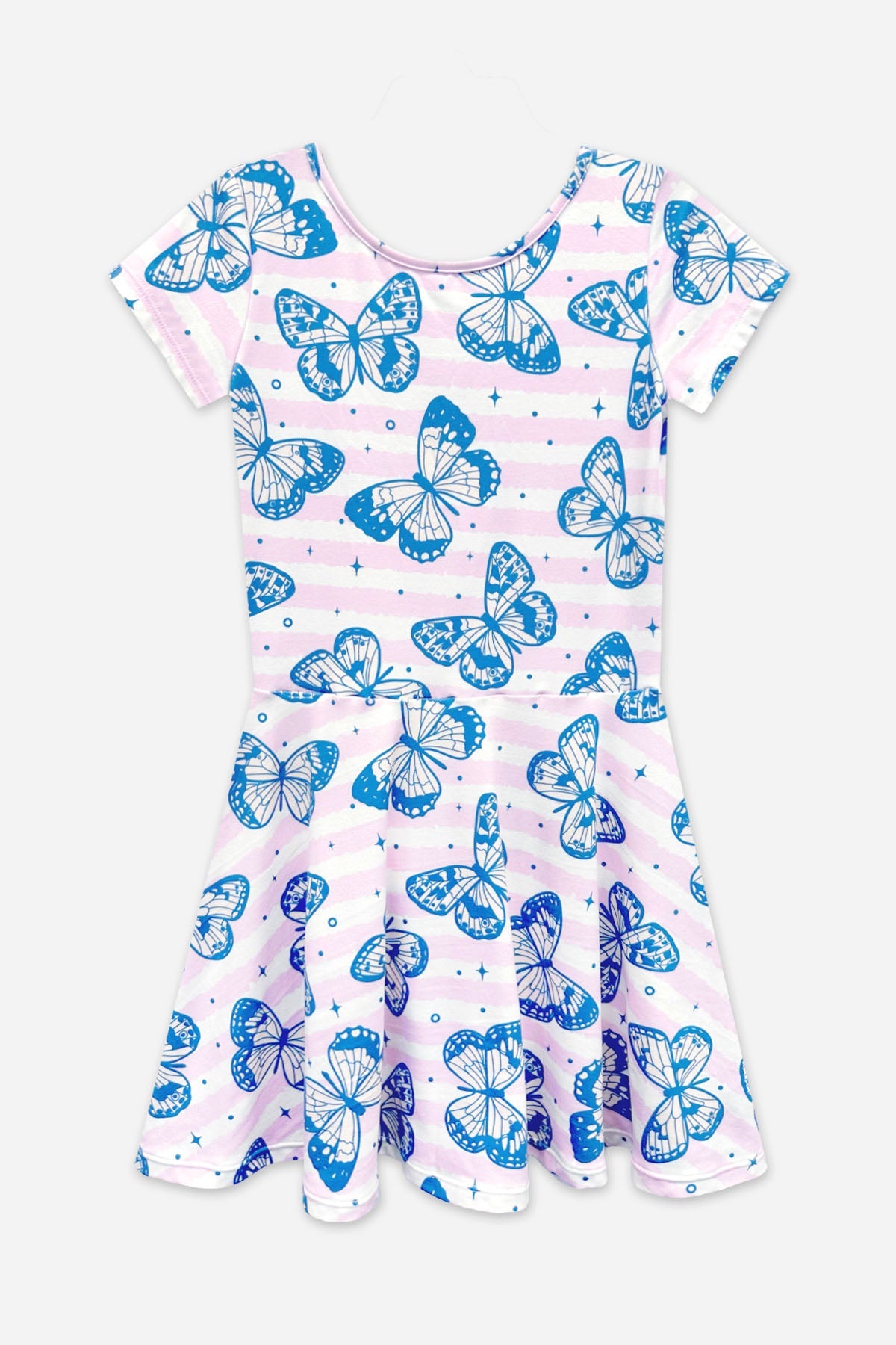 3 Pack SS Skater Dress - Denim Graffiti | Denim Leopard | Pink Ivory Butterfly - NEW!