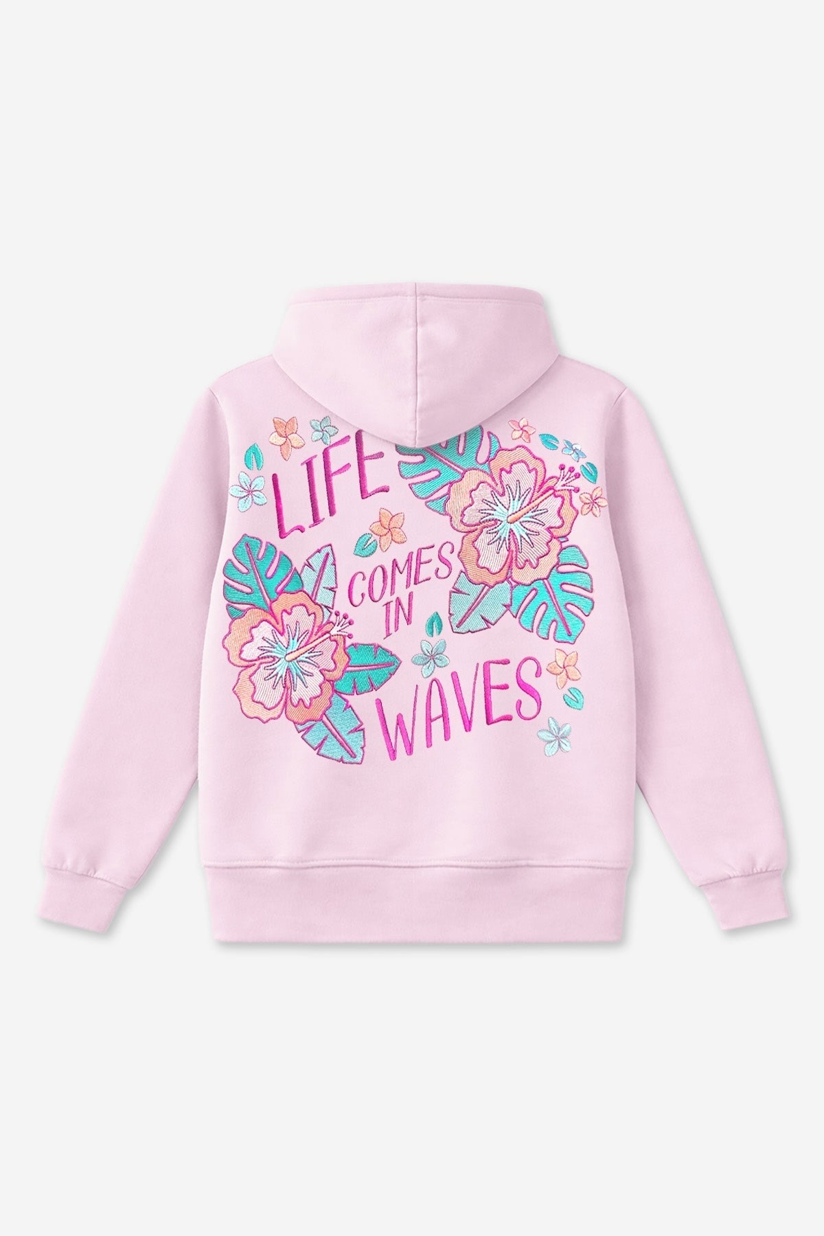 Cloud Soft French Terry Everyday Hoodie - Vintage Rose Hibiscus
