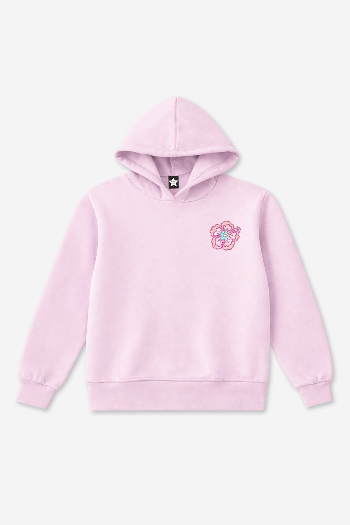 Cloud Soft French Terry Everyday Hoodie - Vintage Rose Hibiscus