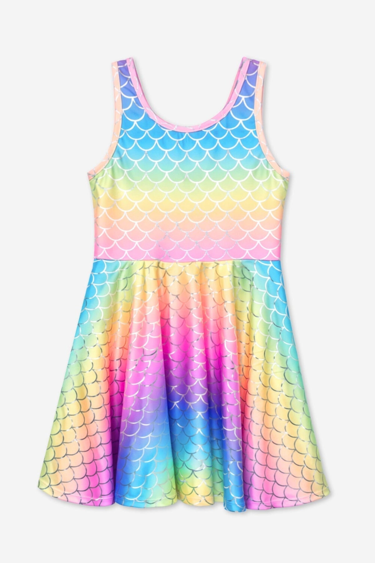 High Shine Super Twirl Dress - Rainbow Glitter Mermaid - NEW!