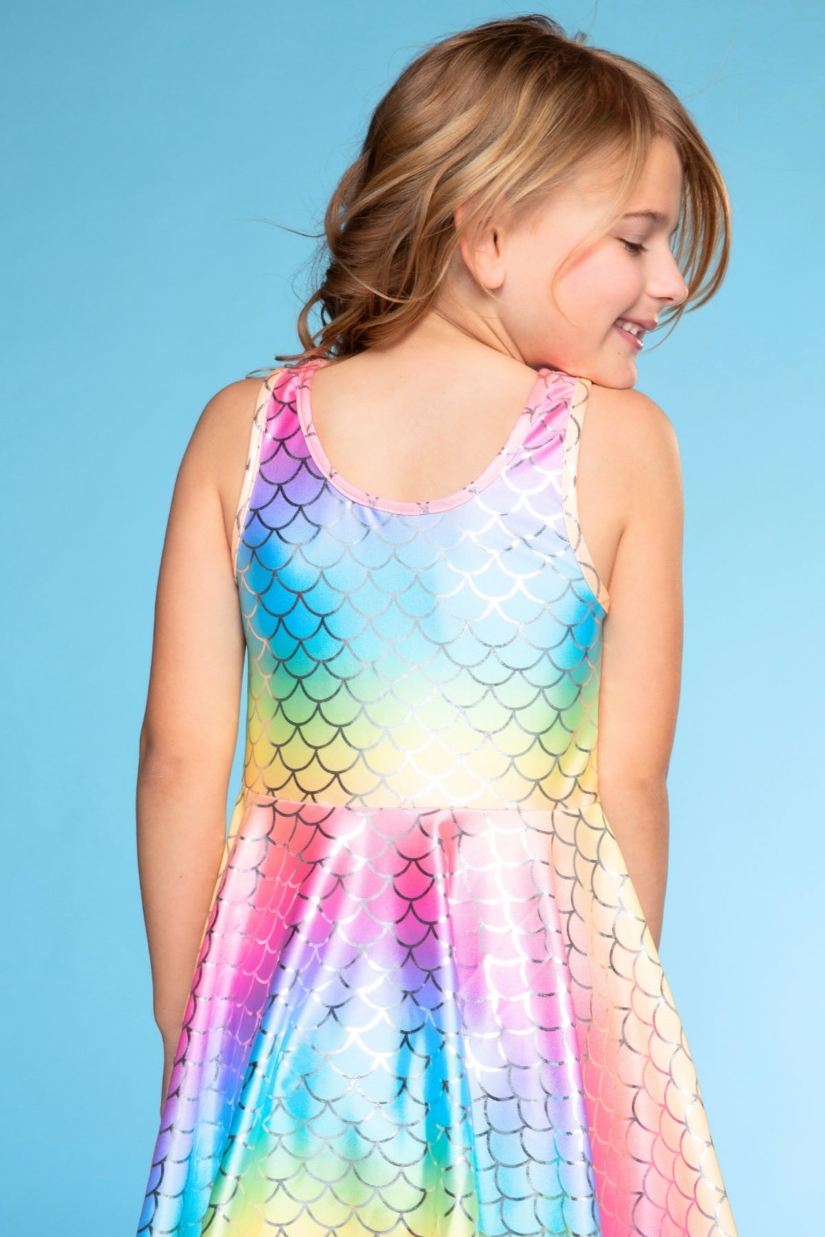 High Shine Super Twirl Dress - Rainbow Glitter Mermaid - NEW!