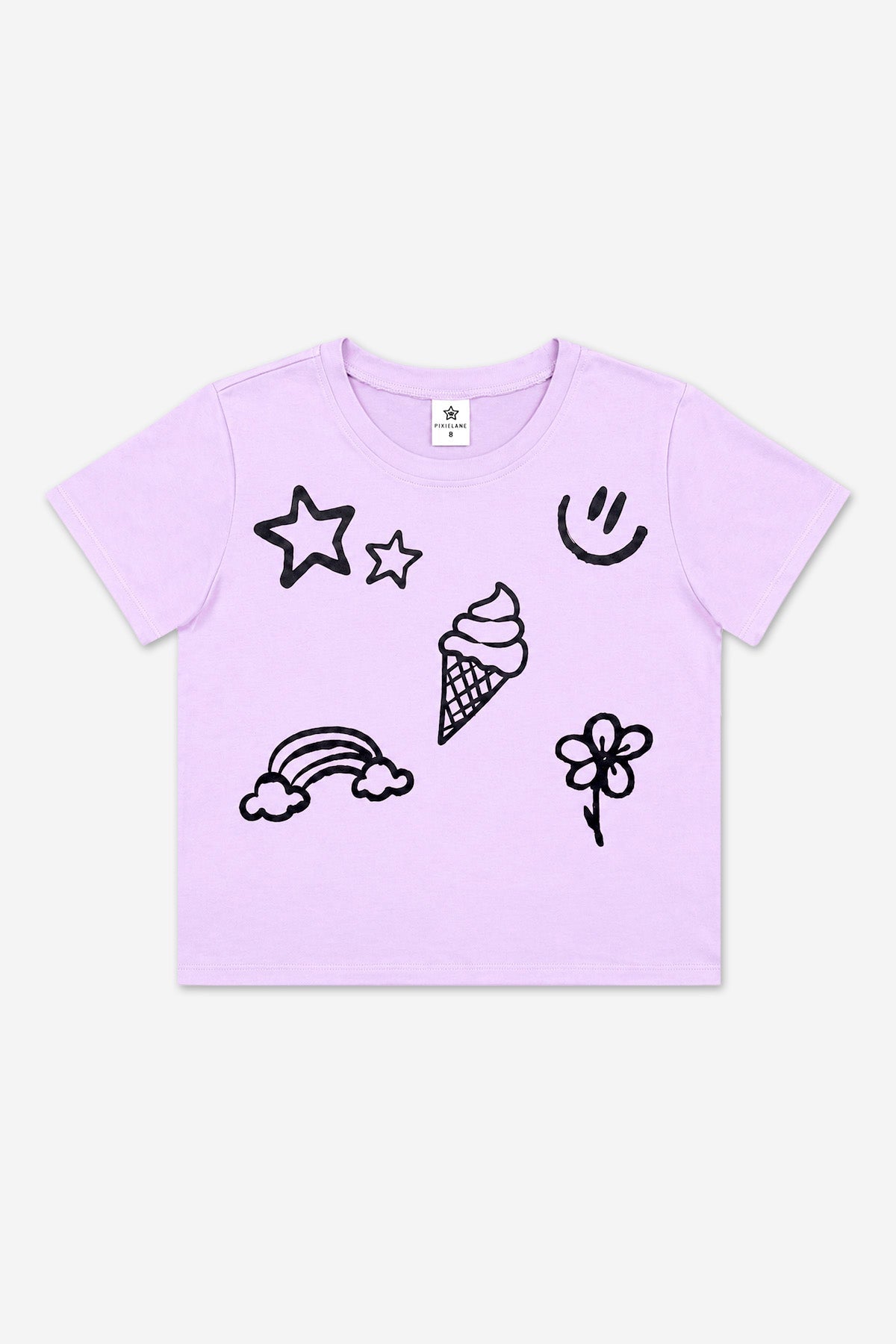 3 Pack Simply Soft Easy Tee - Black Cream Rainbow Star | Black | Purple Graffiti Icons - NEW!