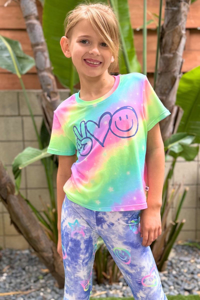 Simply Soft Easy Tee - Rainbow Star Peace Love - NEW!