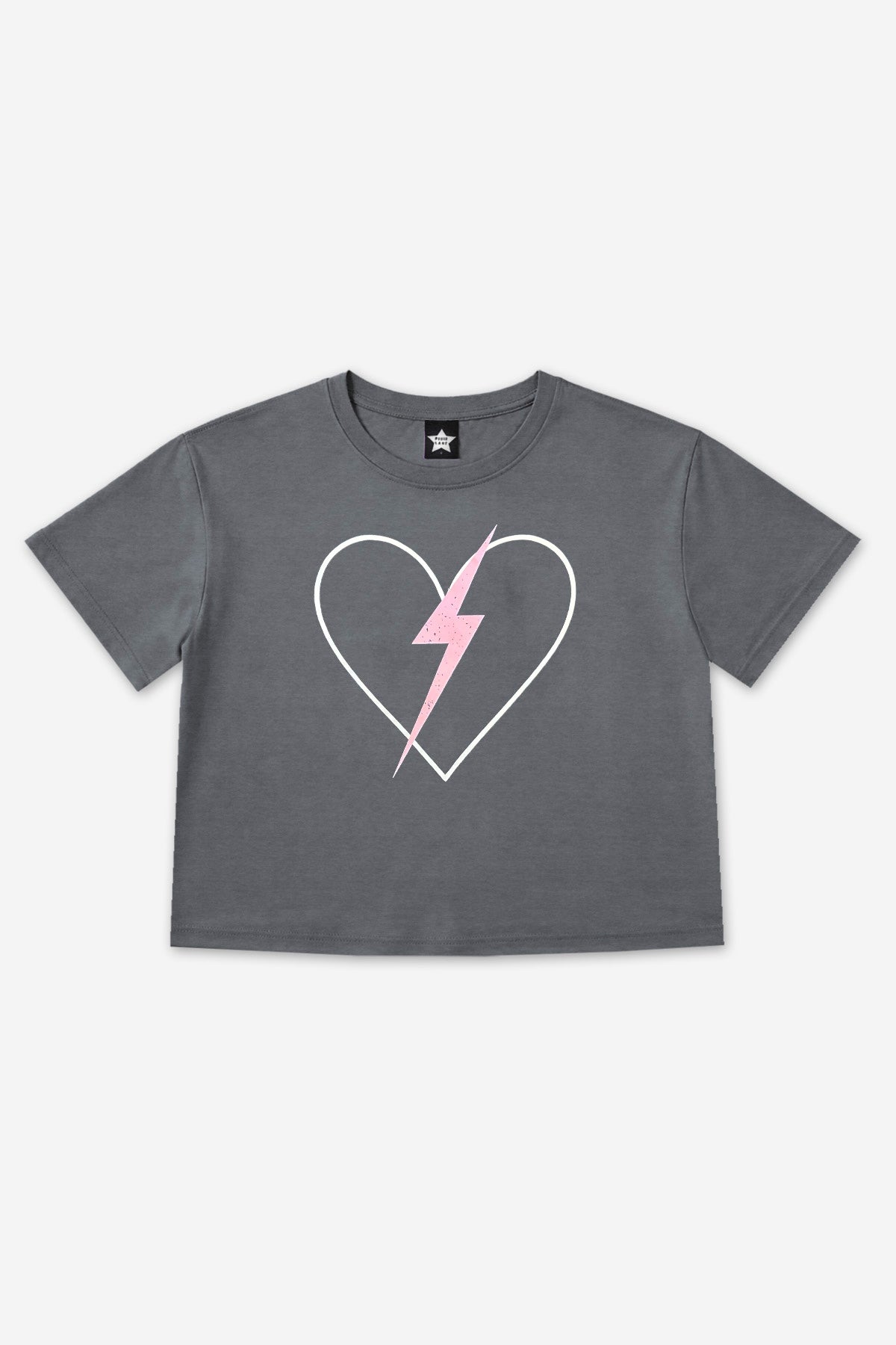 Washed Cotton Drop Shoulder Tee. - Lt Pink USA