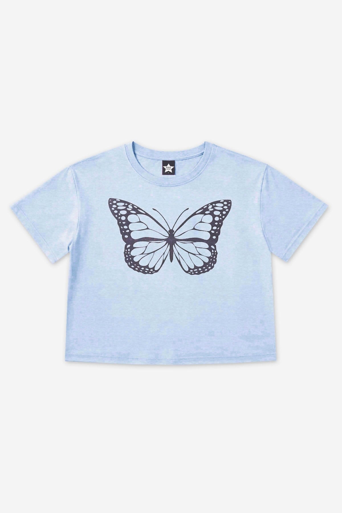 Washed Cotton Drop Shoulder Tee. - Lt Pink USA