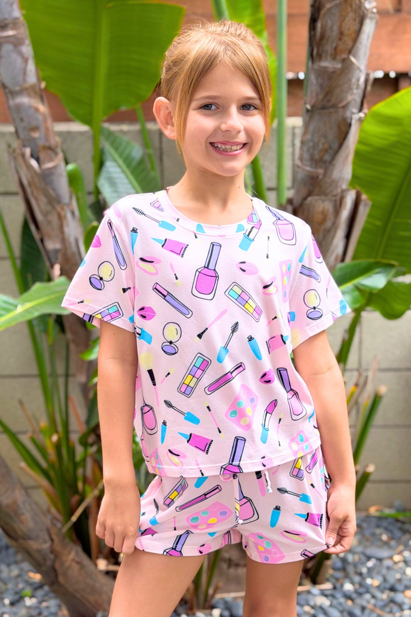 Simply Soft Easy Tee & Dolphin Short - Light Pink Makeup - NEW!