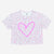 Taupe Leopard Pink Sketch Heart - NEW!
