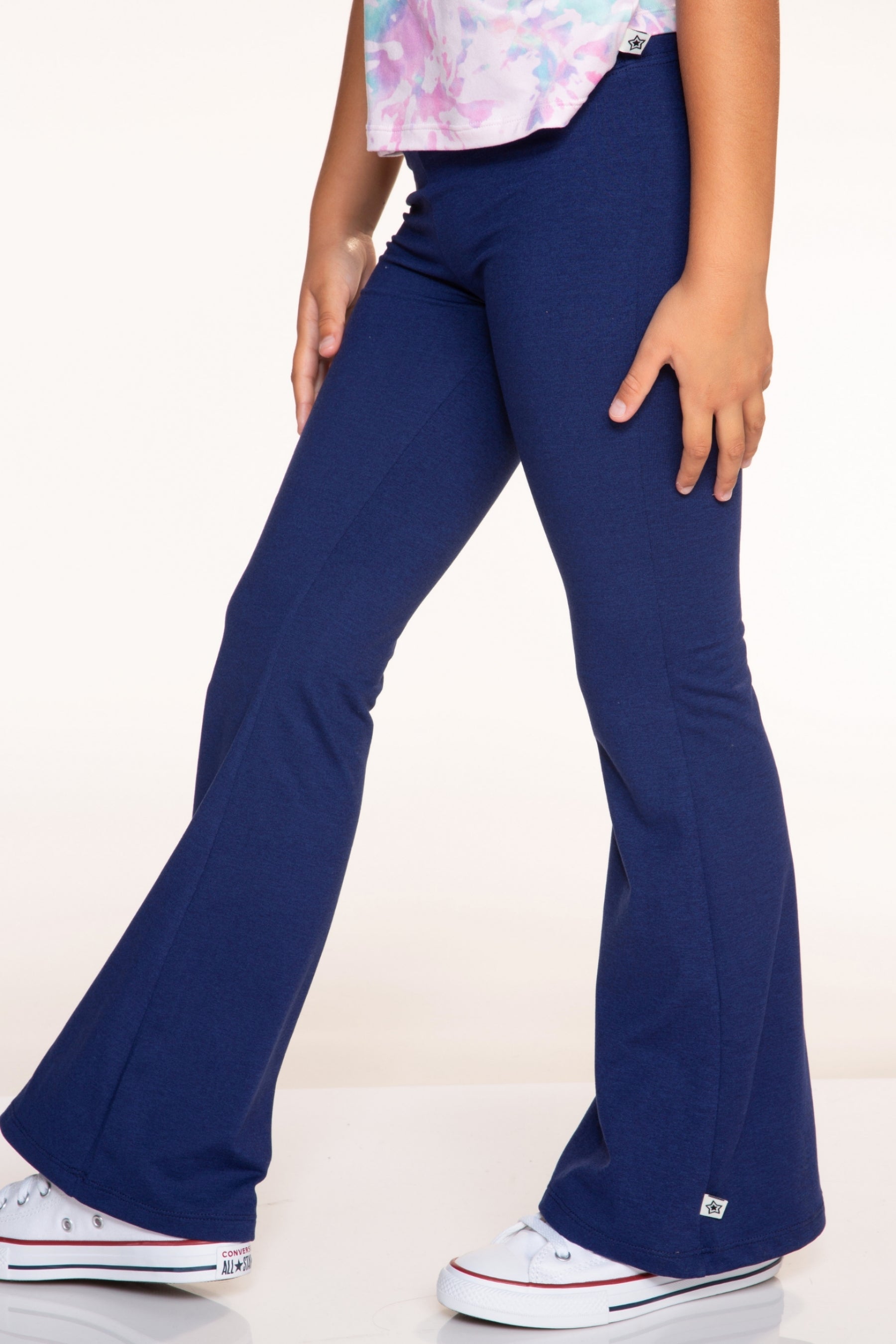 Simply Soft Luxe Flare Legging - Navy Heather Blue - NEW!