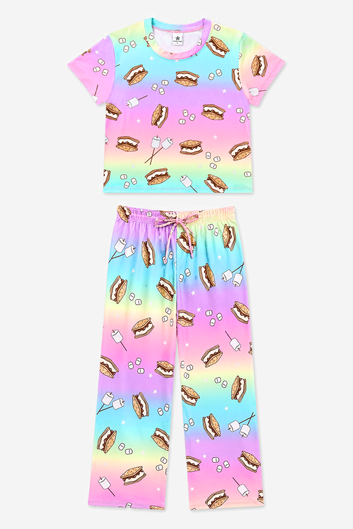 Simply Soft Easy Tee & Karate Pant - Pink Gingham Leopard