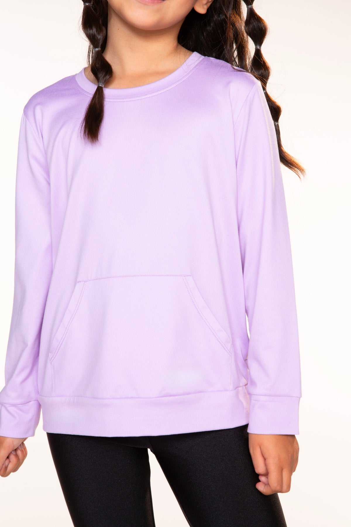 Simply Soft Kanga Pocket Crew Top - Black - NEW!