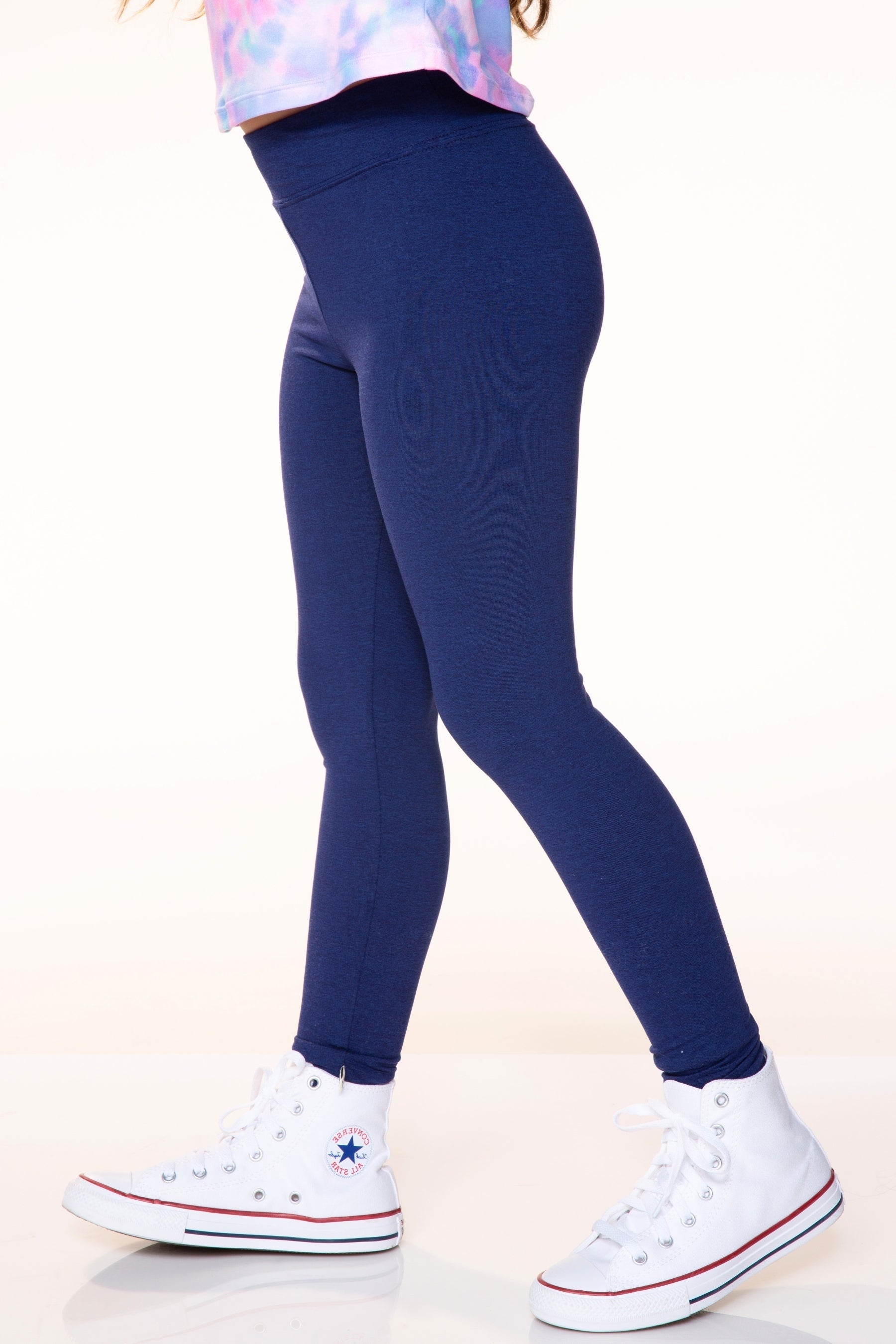 Simply Soft Luxe Mid-Rise Long Legging - Navy Heather Blue - NEW!