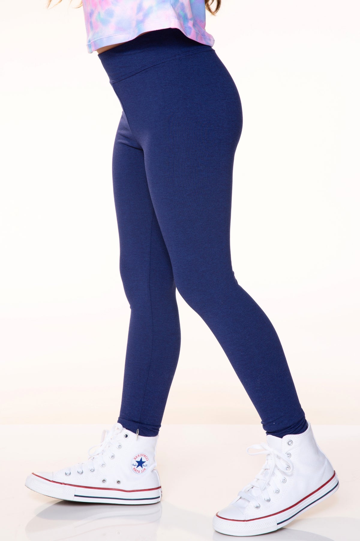 5-Pack Simply Soft Luxe Legging - Black | Taupe Leopard | H. Grey Rainbow Heart | Navy Heather Blue | Black Smile Icons - NEW!
