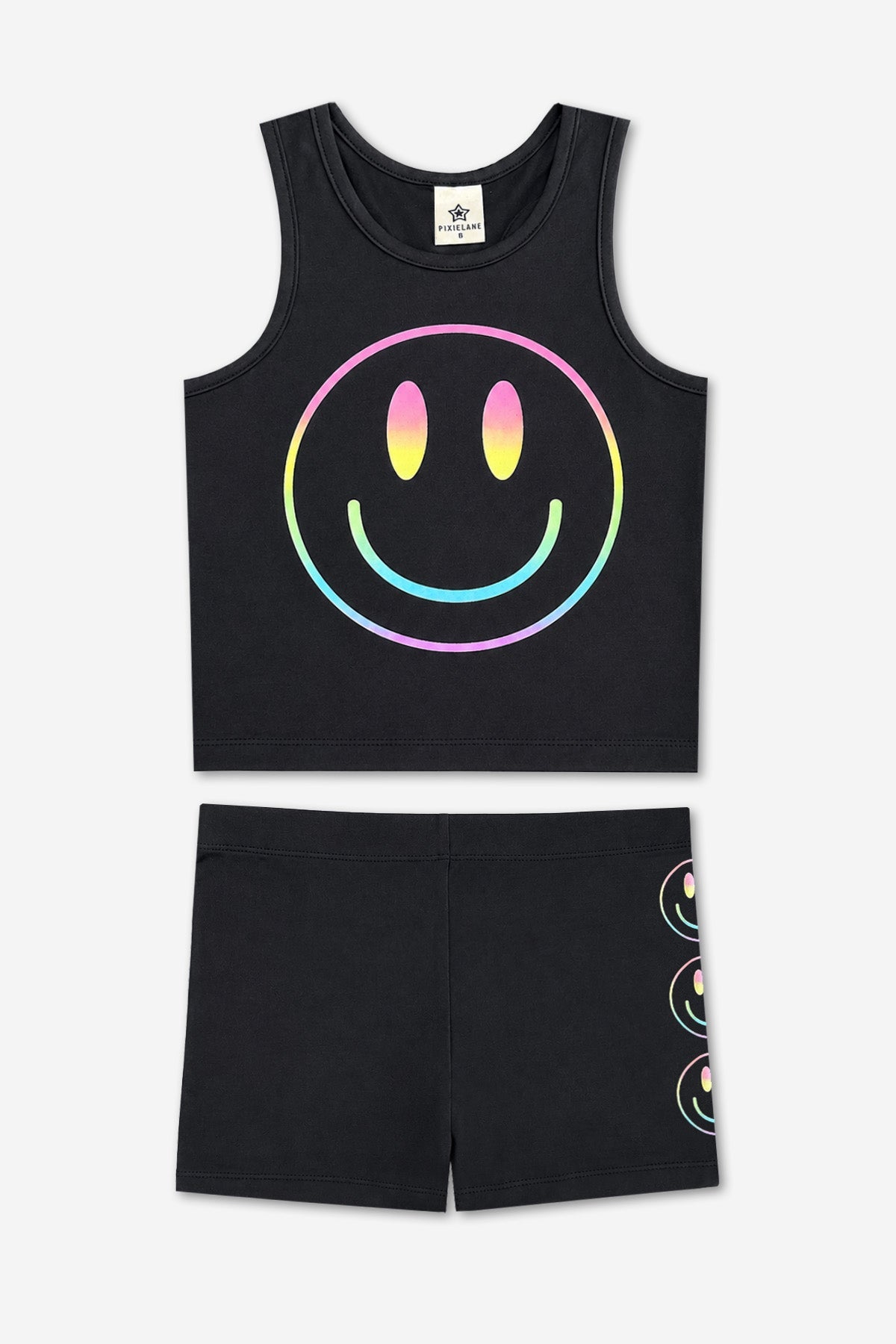 Simply Soft Luxe Cropped Racerback Tank & Tumble Short - Lilac Black Star - NEW!