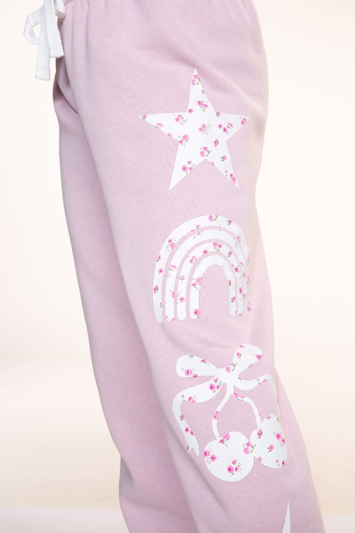 Cloud Soft French Terry Sweatpant - Vintage Rose Floral Icons - NEW!