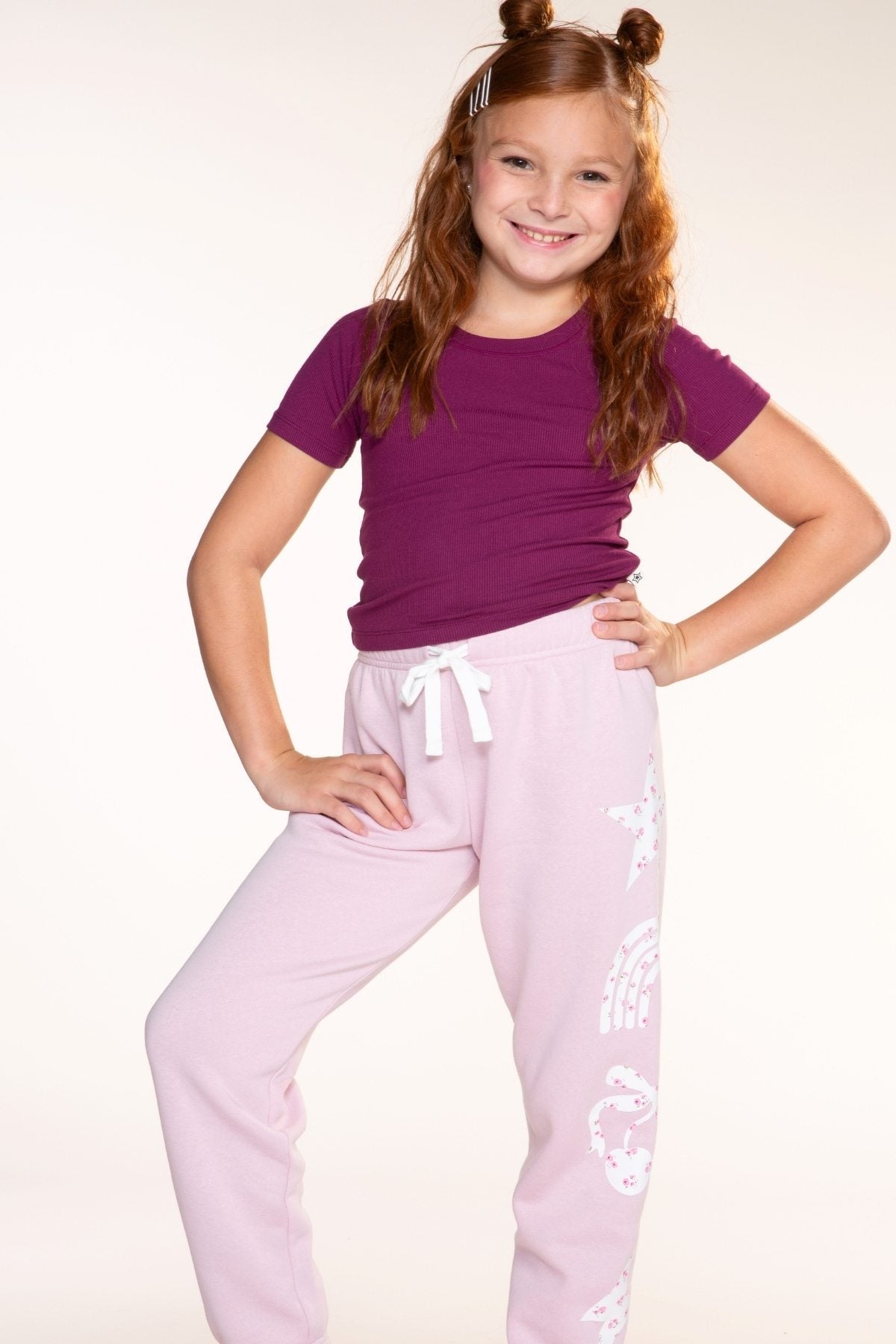 Cloud Soft French Terry Sweatpant - Vintage Rose Floral Icons - NEW!