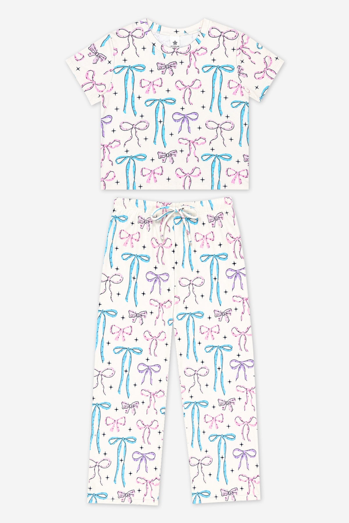 Simply Soft Easy Tee & Karate Pant - Ivory Floral Bow - NEW!