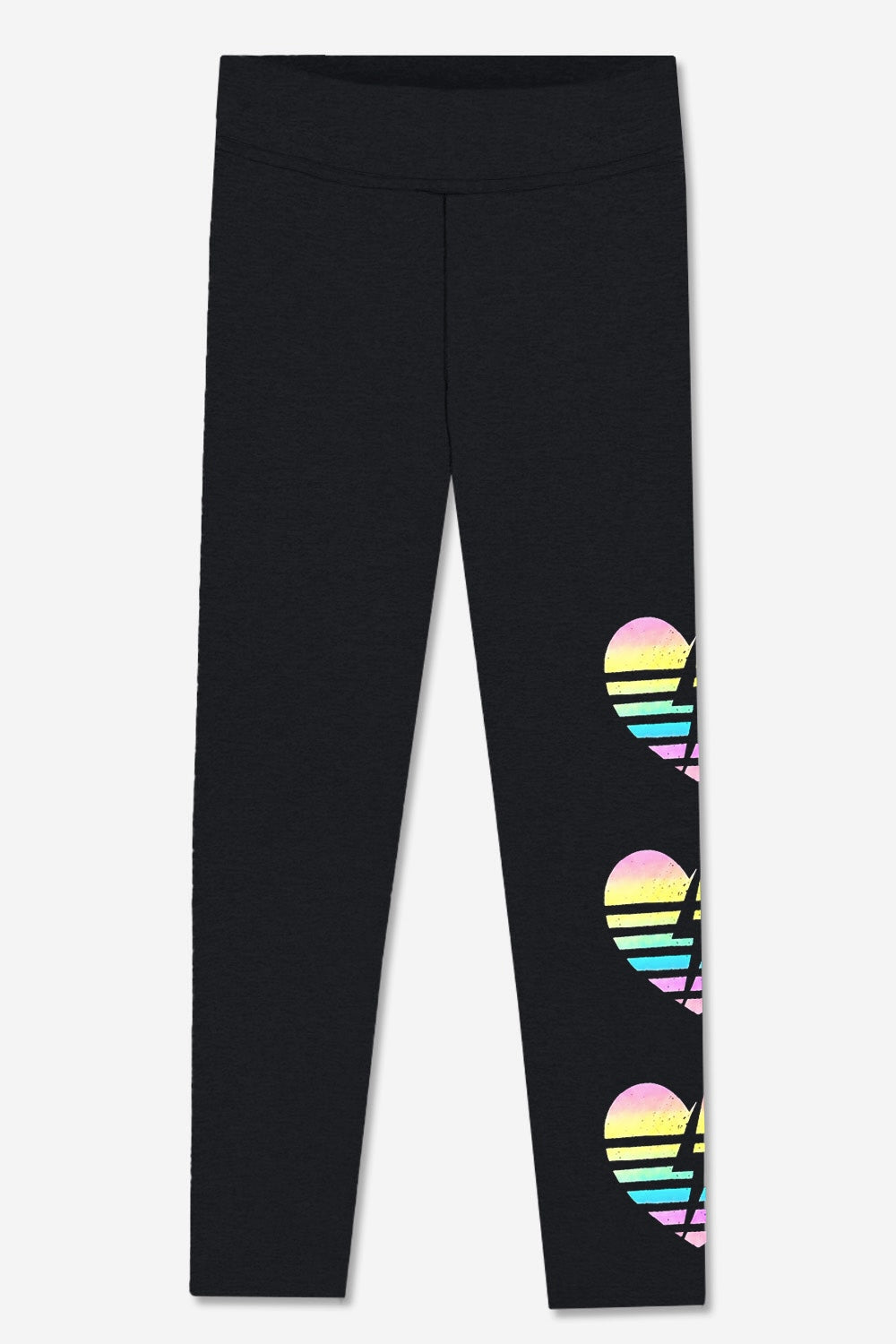 Simply Soft Luxe Mid-Rise Long Legging - Black Rainbow Heart Bolt - NEW!
