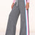 Medium Grey Blue Ivory Pink Stripe - NEW!