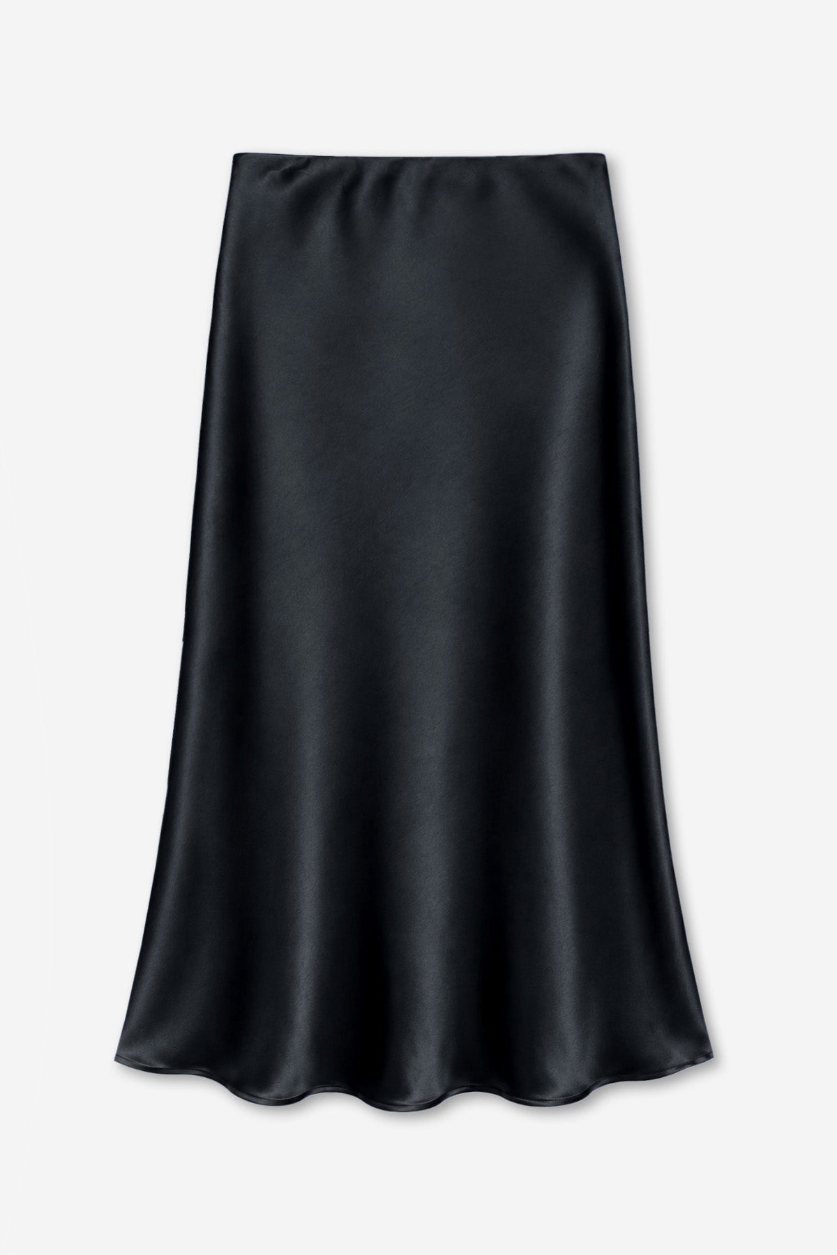 Washed Satin Maxi Skirt - Blue Ice - NEW!