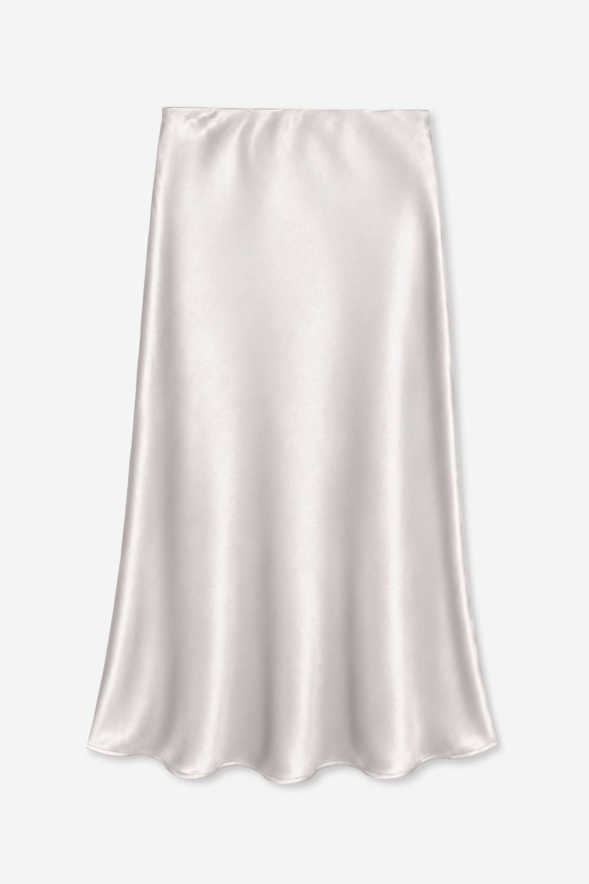 Washed Satin Maxi Skirt
