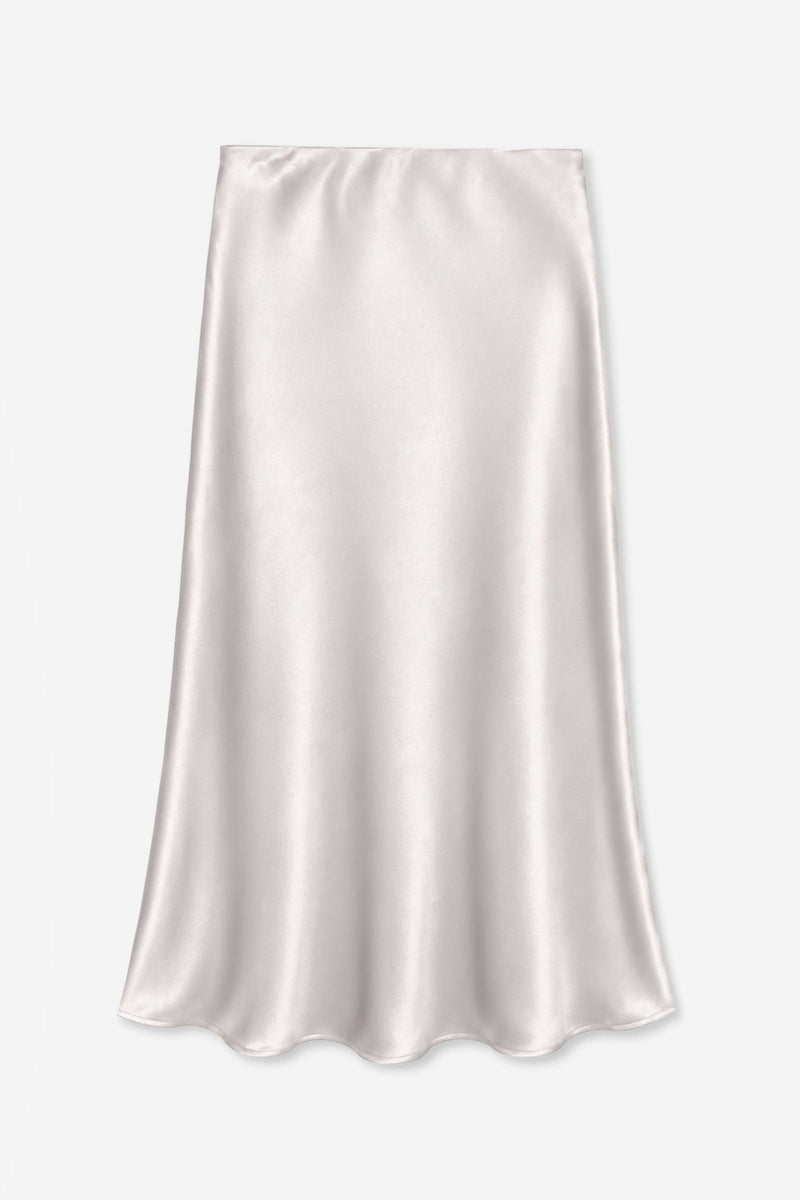 Washed Satin Maxi Skirt - Vanilla Ice - NEW!
